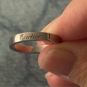 Authentic Platinum Cartier #53 Ring